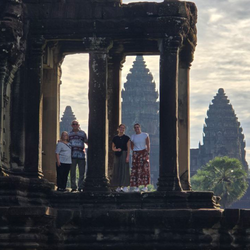 Family picture at Angkor Wat